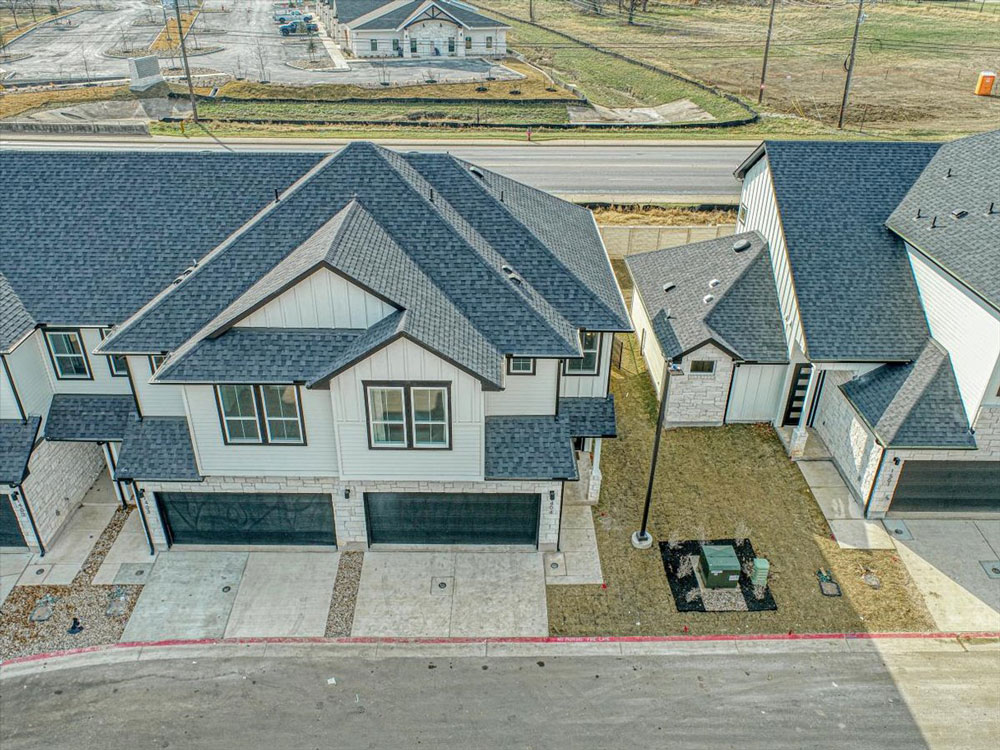 model home aerial view